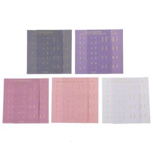 10 tờ dính kế hoạch hàng tháng Tab kế hoạch hàng tháng dán chỉ số Nhãn dán trang trí lịch dính chỉ số