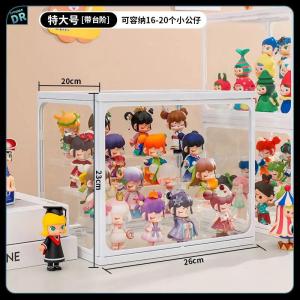 💟SOLUTION65💟 Glass ABS Stackable Toy Figures Displays Box Perfumes Storage Box Makeup Storage Rack Perfume Rack Perfumes Box Cosmetics Storage Box Nail Polish Storage Rack Toiletries Storage Rack Perfumes Stand Perfumes Holder