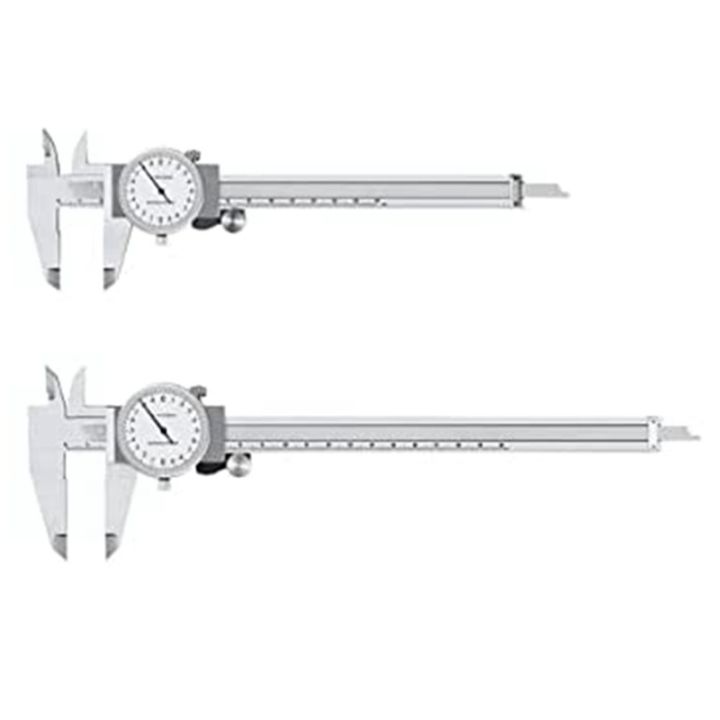 Metric Gauge Measuring Tool Dial Vernier Caliper Shock-Proof Vernier ...