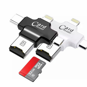 4 in 1 OTG Micro USB Type-C Memory TF Card Reader Phone