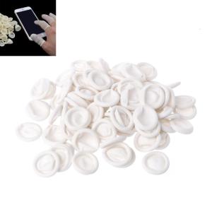 50Pieces Latex Finger Cots Comfortable Finger Protector Sleeves For Electronics Assembly And Detailed Repair Work Use