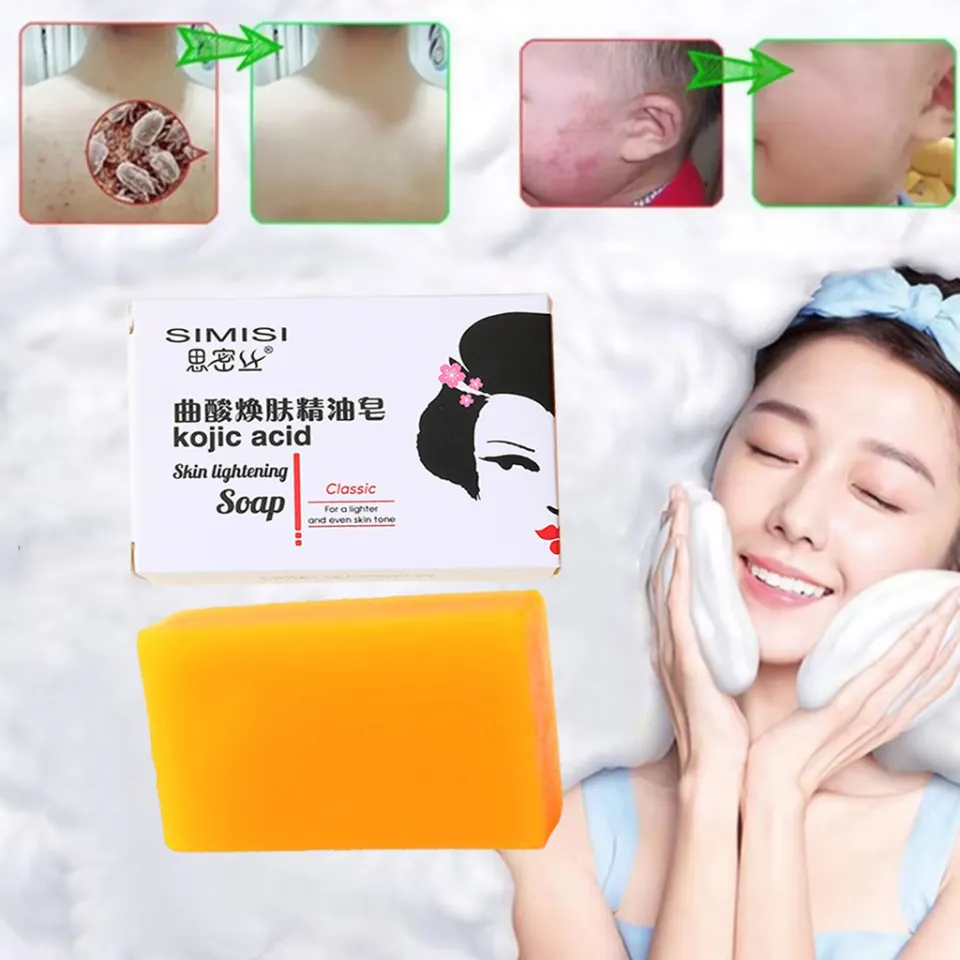 Kojic acid soap Whitening Soap Removal Pimple Pores Acne Treatment Cleaner  Moisturizing Glutathione Face Wash Soap Effectively Remove Mites Improve  Skin 80G Fragrance-Free Shea Butter Soap - Lazada | Lazada PH