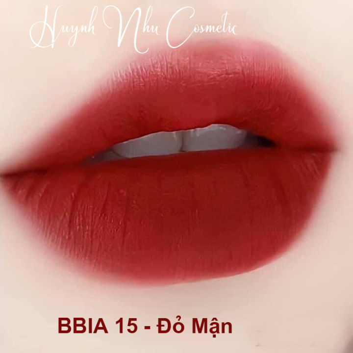 Son Handmade kem Bbia Last Velvet Lip Tint màu 15 Đỏ Mận
