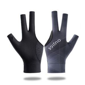 JIMEIXIAN01 Ba ngón tay Găng tay bi da Tay trái phải Chống trượt Găng tay bi-a  Đàn hồi Găng tay tập luyện Phụ kiện tập thể dục