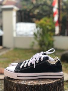 Sepatu Conversee599 4ll Star Hitam Sepatu Sneaker Pria Wanita Sepatu Sekolah Hitam Murah