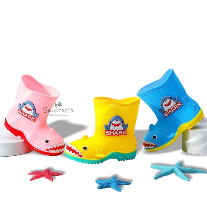Saoirses Boots Baby Shark Sepatu Boot Ikan Hiu anti air hujan