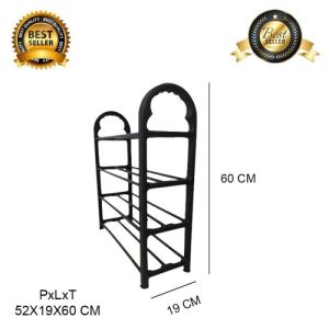 RW04 - Rak Serbaguna Rak Sepatu Rak Multifungsi 4 Susun Bongkar Pasang