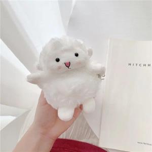 Applicable to Cute White Plush Lamb Anti Fall Wireless Bluetooth Earphone Case Suitable for Airpods1/2/3/4/pro Fashion Earphone Accessories h260926