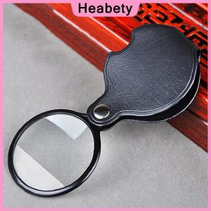 Heabety  Pocket Mini 5X50mm Folding Jewelry Magnifier Magnifying Eye Glass Loupe Lens