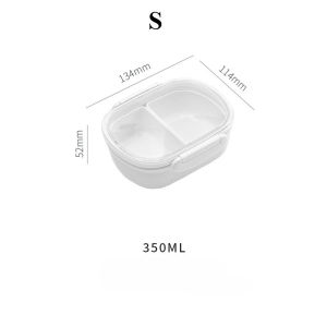 Microwave Food Container Bento Box Lunch Box Clip Lock Leakproof Multipurpose Fridge Food Storage Portable