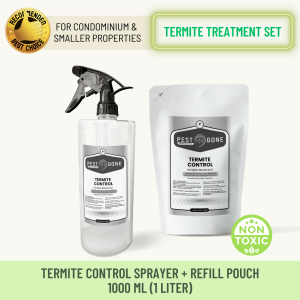 Pest Gone Termites Anay Killer Treatment Spray Pouch Set Pest Control Odorless Insecticide for Condo Bundle 1000 ml  x2