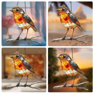 Màu sắc hình con chim mặt dây Acrylic chuỗi bền cho trong nhà và trang trí ngoài trời Quà Tặng nhà vườn trang trí giọng