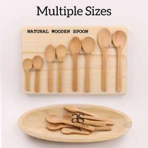 Wood spoon small for spice jar food storage containers sudu kayu