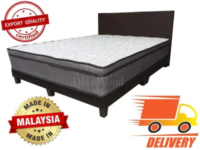 SUPER SINGLE SIZE Dark Brown Divan Bed Bedframe Series Divan - L1900MM X W1520MM Bed Frame