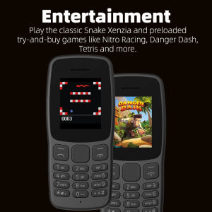 2G Feature Phone Keypad Cellphone for Elderly Simple Straight Talk Phone Backup Mobile Phone Affordable Basic Phone