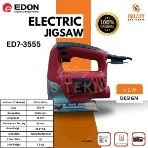 JLD Mesin Jigsaw Gergaji Kayu Triplek EDON ED7-3555 chain saw