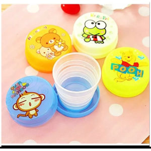 Gelas lipat silikon 170ml gelas karet lipat gelas lipat warna warni gelas travelling SH AE19
