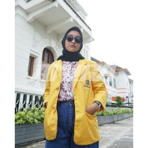 (BISA COD/ SAMEDAY) READY STOCK ALMAMATER UNIVERSITAS TERBUKA KANCING LOGO UT l FULL FURING