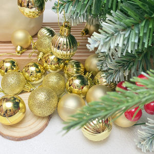 Shopping mall Christmas ball shaped ceiling decorations electroplated bright light Christmas tree