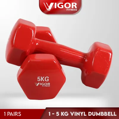Vinyl Dumbbell Lady Dumbbell In 1 Pairs (1kg - 5kg)