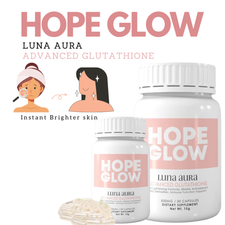 Hope Glow Glutathione By Luna Aura Whitening Capsule Glutathione