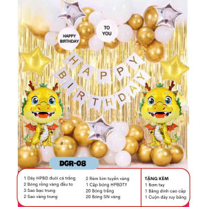 (TPHCM )Tổng hợp set bóng bay trang trí sinh nhật cho bé trai bé gái Decor tiệc thôi nôi đơn giản