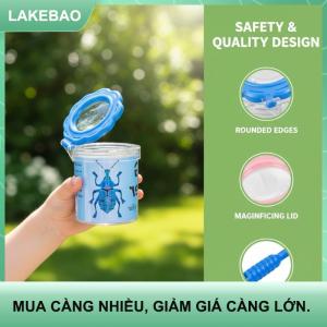 【LAKEBAO】 3pcs ngoài trời thăm dò trẻ em côn trùng quan sát hộp Nòng Nọc côn trùng Bộ sưu tập hộp Clip bắt bướm ăn hộp