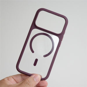 Magnetic Crystal Transparent Shockproof Bumper Hard Case for iPhone 18Pro 17Pro 17Pro Max For Magsafe Hybrid Protective Cover