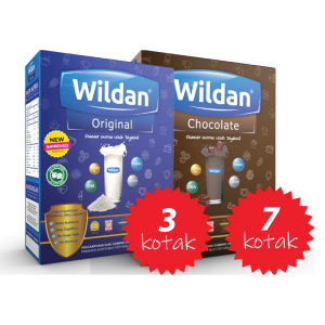 [ Harga Borong 10 Kotak | Wholesale Price 10 Boxes ] Wildan Susu Kambing Perisa Asli / Coklat 500g | Wildan Goat Milk Plain / Chocolate Flavored 500g