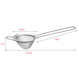 New 1Pcs Stainless Steel Triangular Strainer Kitchen Cocktail Strainer Practical Bar Strainer Tool