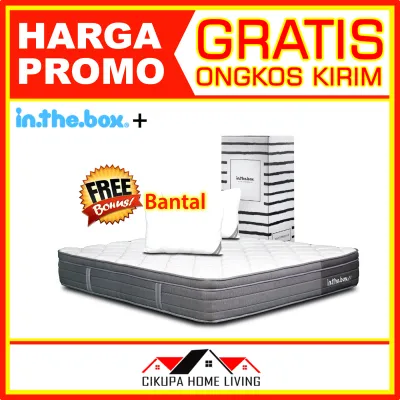 MATRAS KASUR SPRINGBED IN THE BOX PLUS POCKET SPRING + MEMORY FOAM 90 100 120 160 180 200 (Inthebox)