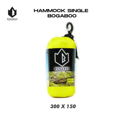 Hammock Single Bogaboo Ultralight Size 300x150 cm Full Bartex - Ayunan Gantung Dewasa Besar