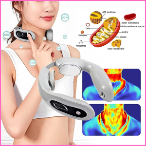 READY MOONBIFFY Alat Pijat Leher kaku Relaksasi Terapi Tubuh Neck Massager Compress 4 Mode 5 W - K05