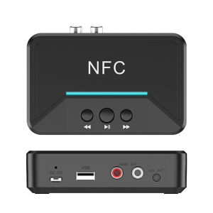 JBMBHC BT200 NFC Bluetooth 5.0 Audio Wireless Stereo Bluetooth Audio Adapter NFC 3.5mm AUX RCA Music Sound Car Speaker Newest