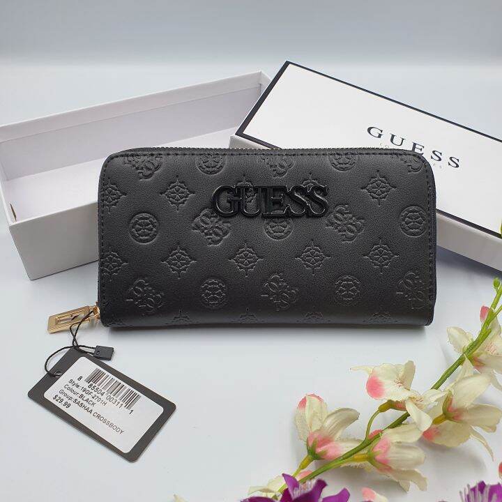 Guess shop wallet black