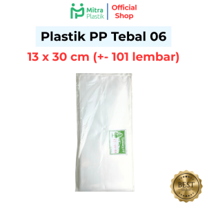 Plastik PP Lebar 13 Tebal 06 13x30 13x35 Kantong Bening Transparan