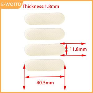 【E-WOITD】 4PCS Black Rubber Feet Thickness 1.8mm Anti-slip Self-adhesive Silicone Shockproof Protective Pad For Keyboard Base Cabinet