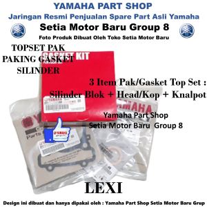 Paking Pak Gasket Silinder Top Set Blok Head Kop Knalpot Lexi Asli Yamaha Surabaya