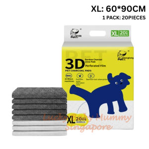 3D Bamboo Charcoal Pet Pee Pads | Unscented Super Absorbent Deodorizing Training Pads【Lucky Home】