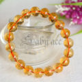 Gelang Batu Natural Yellow Citrine Quartz Asli Kristal High Quality. 