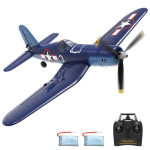 VOLANTEXRC RC Plane F4U Corsair 2.4Ghz 4CH 400mm Wingspan Fixed Wing EPP Foam One Key Aerobatic Remote Control Airplane 761-8 RTF/PNP