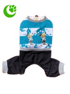 Áo cho chó mèo - Bộ jean 4 chân -Colus Thời trang thú cưng- Chó - Mèo cân nặng size 0.5kg - 10kg