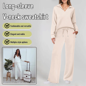 Sportswear Womens wideleg longsleeved sweater sports suit