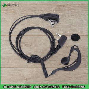 Sikiwind 2 PIN Earpiece Headset PTT MIC Walkie Talkie Headset with Microphone 1M Walkie Talkie Earbud Walkie Talkie Headphone for Baofeng UV5R