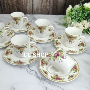 Porcelain Tea Set  Porcelain Cup & Saucer Set Tea  Pot Coffee Cup Oven And Dishwasher Microwave Oven Elegant Viral Vintage Design