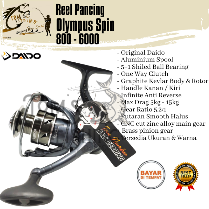 Daido Reel Black Cat Available size - ZINC Fishing Tackle