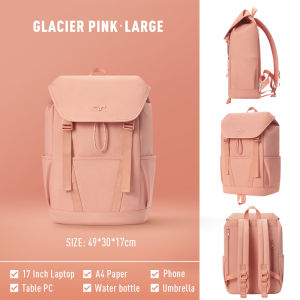 MAH Glacier Pink Series Young Tour Laptop Backpack Waterproof Portable Schoolbag