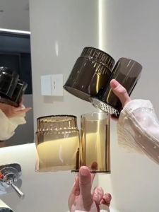 ชั้นวางแปรงสีฟันไฟฟ้า ชั้นวางแก้ว ชั้นวางแปรงสีฟัน ที่ใส่ผลงาน แบบไม่เจาะ ชั้นวางแปรงสีฟัน อเนกประสงค์ ราคาที่ถูกต้อง