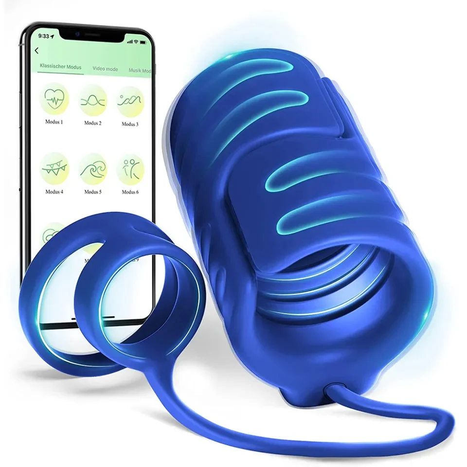 3 in 1 Flexible Sizes Male Masturbator Vibrator for Men Dick Trainer Dual  Ring APP Remote Control Glans Stimulate Massager Sex Toys for Men Boys alat  untuk puaskan nafsu lelaki 飛機杯自慰器 |