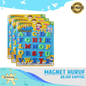 Mainan Edukasi Mainan Magnet Magnit Belajar Huruf Abjad dan Angka Bisa Tempel di Kulkas